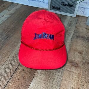 JIM BEAM Vintage Lightweight Red Adjustable Cap.